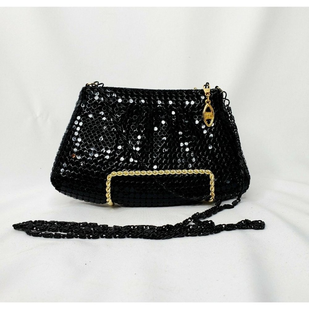 Vintage Chain Mail Y and S Original Brand Handbag Clutch Evening Bag